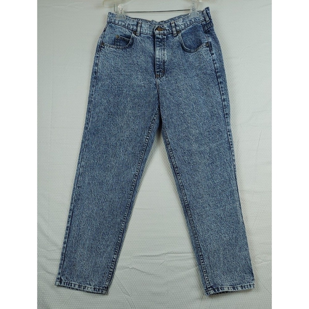 VINTAGE Lee Riders Jeans 34X30 (32x29) Blue Moon Wash Denim Grunge 80s USA Union